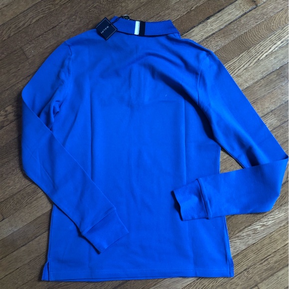 NWT Ralph Lauren Golf blue long sleeve polo shirt womens small fitted - Picture 5 of 8